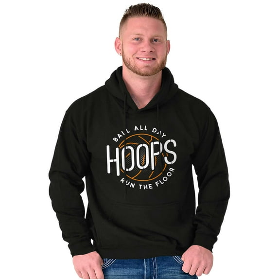Basketball Hoops Jock Ball All Day Hoodie Hooded Sweatshirt Men Brisco Brands S