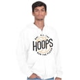 thumbnail image 1 of Basketball Hoops Jock Ball All Day Men's Big & Tall Graphic Zip Up Hoodie Brisco Brands 3X, 1 of 5