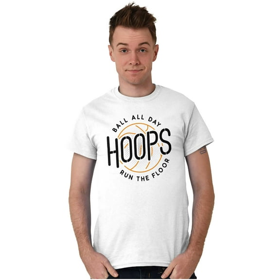 Basketball Hoops Jock Ball All Day Men's Graphic T Shirt Tees Brisco Brands L