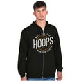 thumbnail image 1 of Basketball Hoops Jock Ball All Day Zip Hoodie Sweatshirt Men Brisco Brands S, 1 of 6