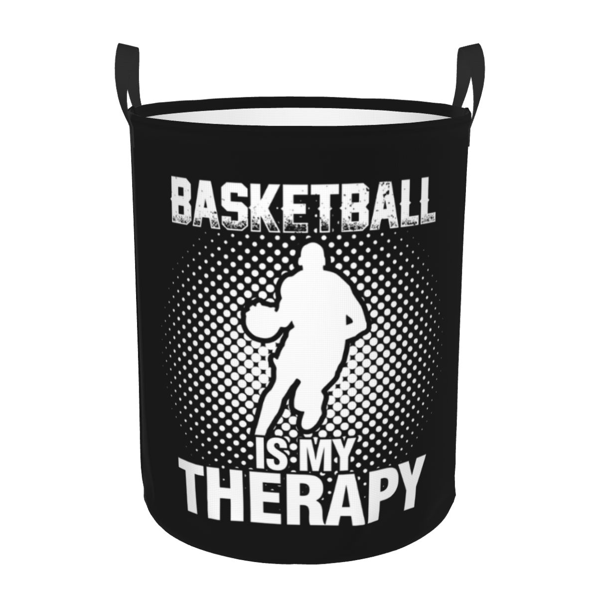 Basketball Ice And Fire Laundry Hamper Large Clothes Storage Basket