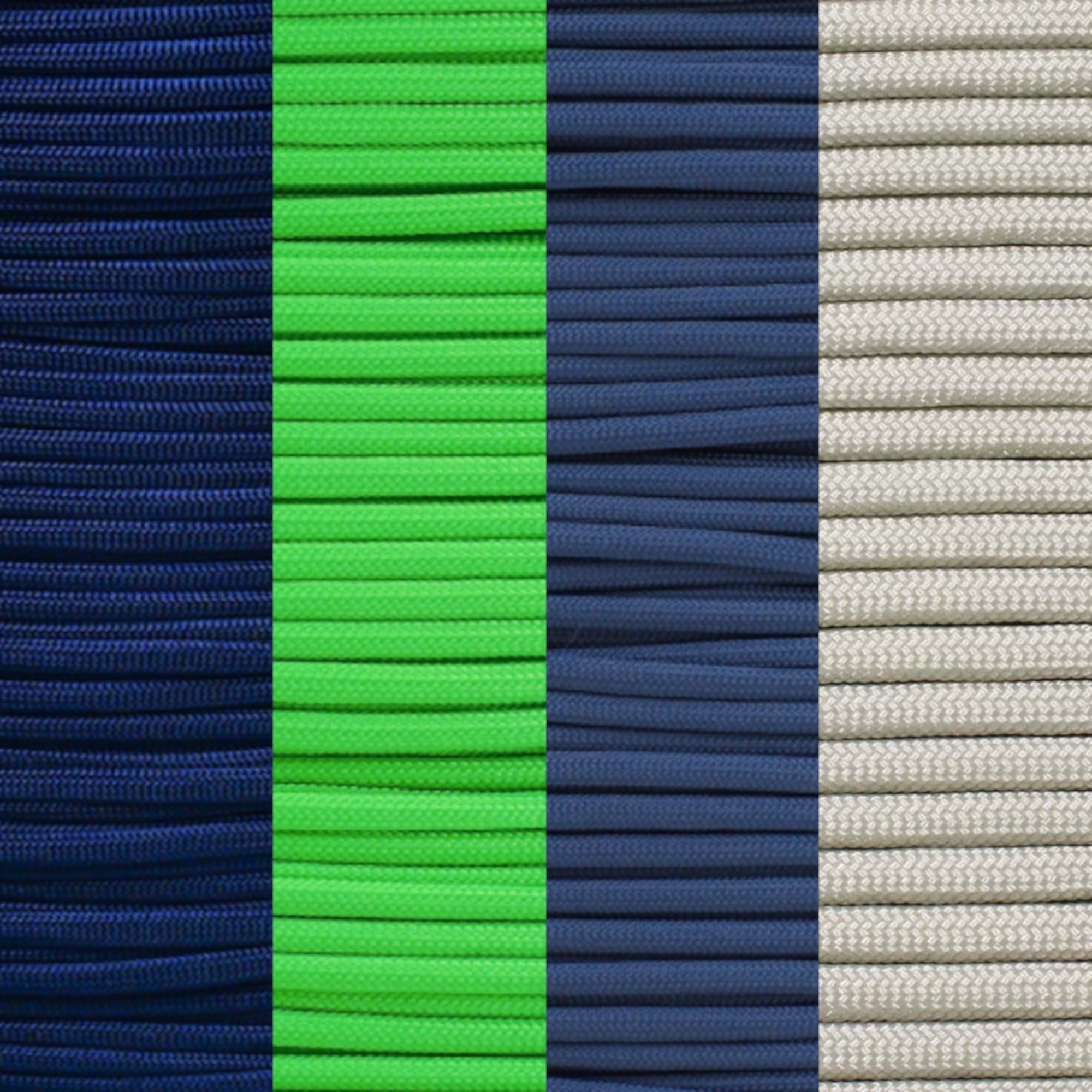 Basketball Inspired Paracord Crafting Kit - 100-Foot Lengths of Genuine 550 LB Paracord Featuring 30 Different Teams - Create DIY Jewelry, Accessories, Decor & Fan Gear with Your Favorite Team Colors