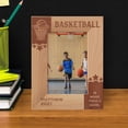thumbnail image 1 of Basketball Is More Than A Game Personalized Wooden Frame 4" x 6" Brown (Vertical), 1 of 1
