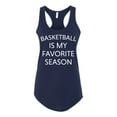 thumbnail image 1 of Basketball Is My Favorite Season Ladies Racerback Tank Top-Midnight Navy-small, 1 of 4