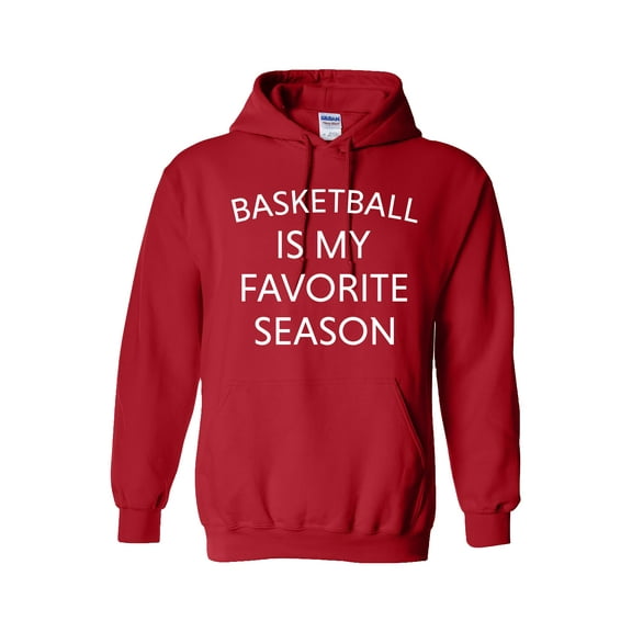 Basketball Is My Favorite Season Unisex Hoodie-Red-medium
