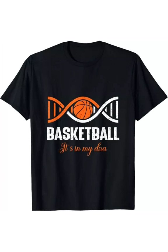 Basketball It'S In My Dna For Basketballs Player T-Shirt