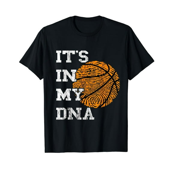 Basketball It's In My DNA Fingerprint Playing Basketball T-Shirt