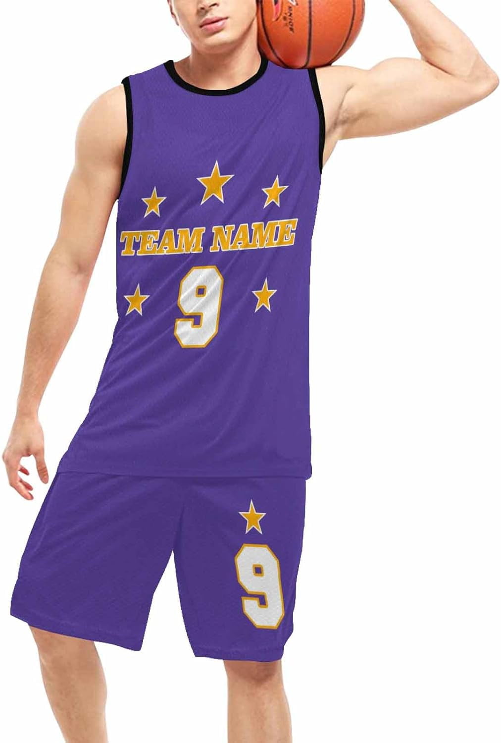 Basketball Jersey And Shorts For Men Youth Reversible Uniform
