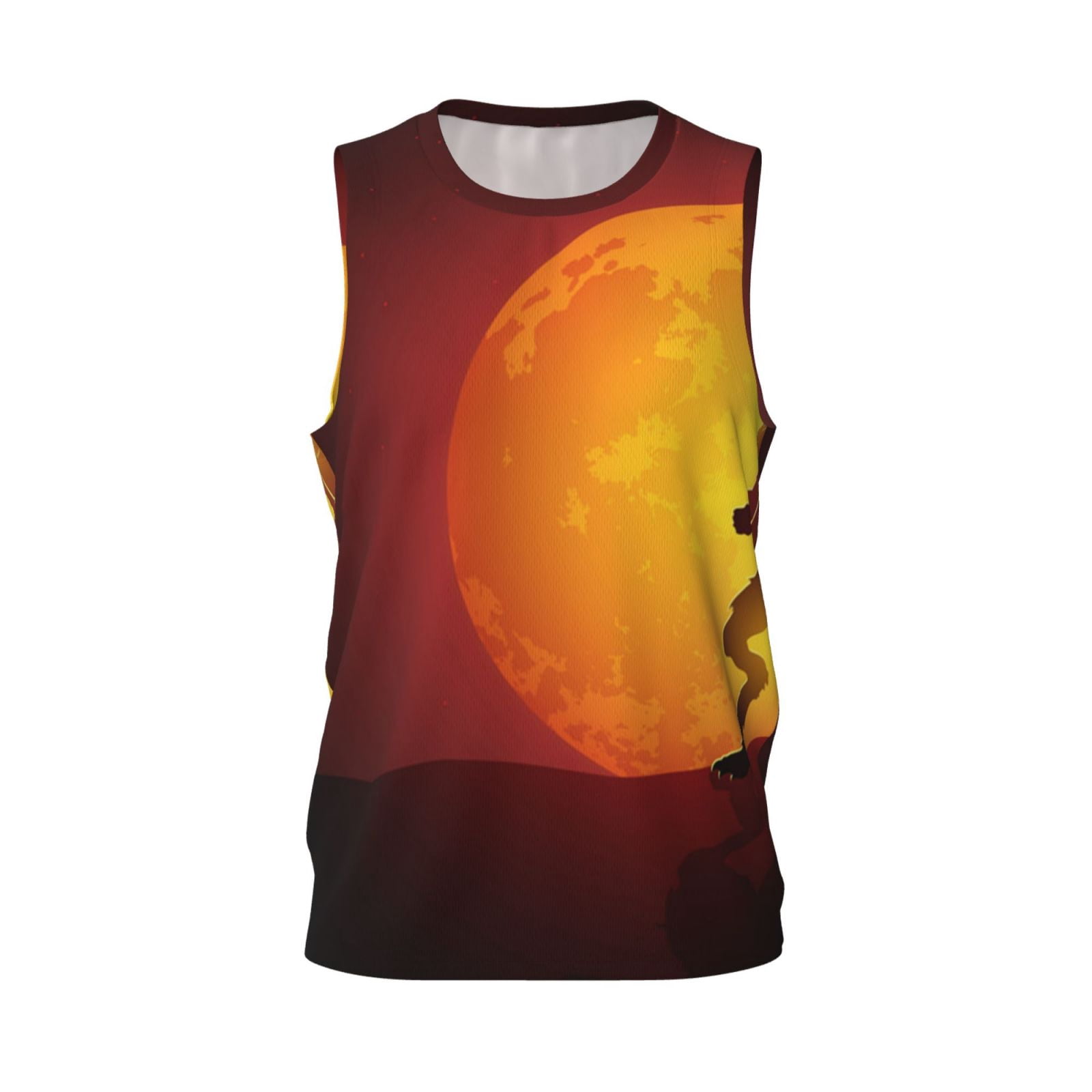 Werewolf Uniform Basketball Jersey Athletic Sleeveless Tank Top Fitness Team Uniform ...