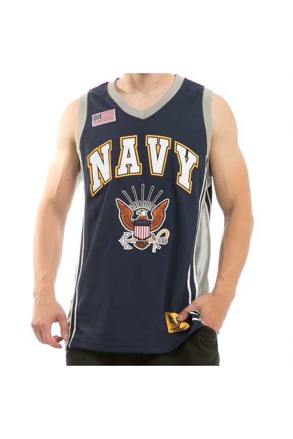 Basketball Jersey, Navy, Navy, XL