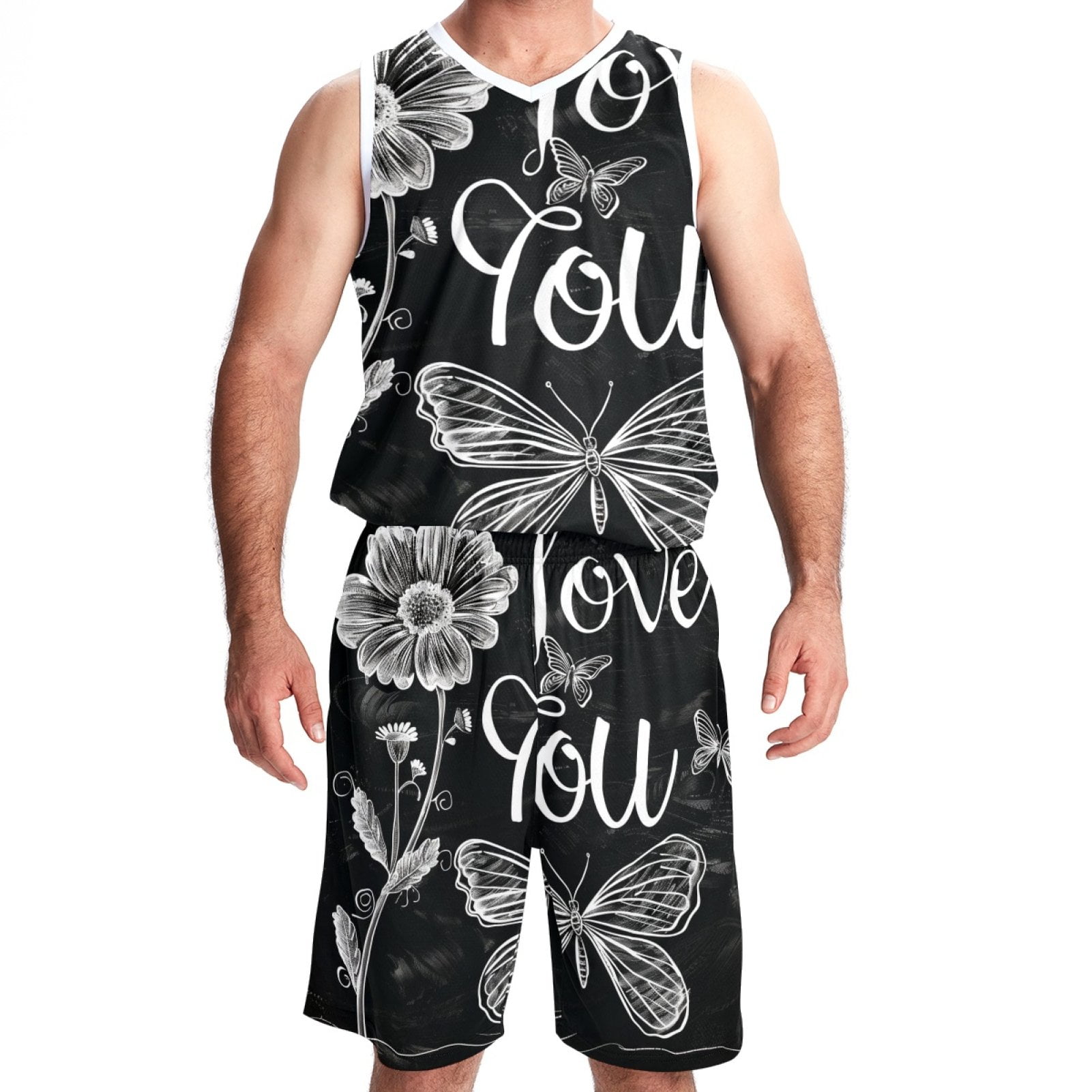 Basketball Jersey For Men, Outfit Tank Top Track Shorts, Mens 