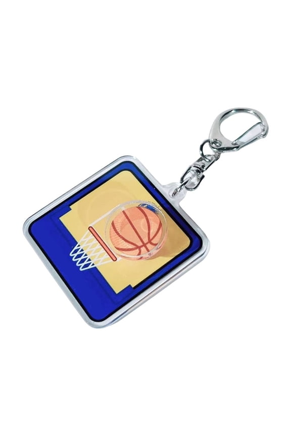Basketball Keyrings Pendant Swimming Pool Keychain Decorations Bag Charm Table Tennis Handbag Charm for Women Girls