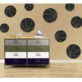 thumbnail image 1 of Basketball Kids Room Sports Decor Wall Decal Stickers [Set of 9], 1 of 4