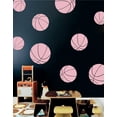 thumbnail image 1 of Basketball Kids Room Sports Decor Wall Decal Stickers [Set of 9], 1 of 4
