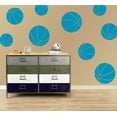 thumbnail image 1 of Basketball Kids Room Sports Decor Wall Decal Stickers [Set of 9], 1 of 4