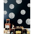 thumbnail image 1 of Basketball Kids Room Sports Decor Wall Decal Stickers [Set of 9], 1 of 4