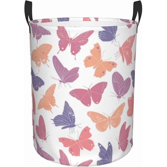 Basketball Laundry Hamper Large Collapsible Laundry Baskets with Handles Easy Carry Round Storage Basket Dirty Clothes Hamper Blanket Basket for College Dorms Bedroom Toy