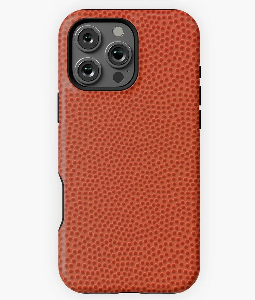 Basketball Leather Sports Texture Protective Case for iPhone 11 12 13 ...
