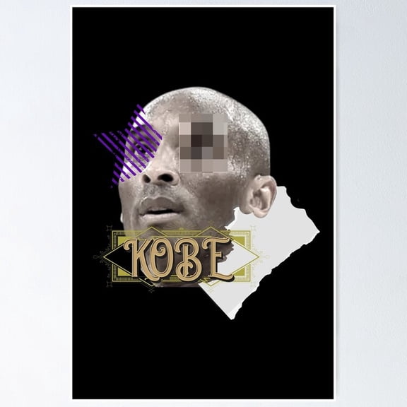 Basketball Legend Los Angeles Silhouette Mamba Mentality Uniform 24 Wall Art, Stretched Canvas