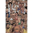 thumbnail image 1 of Basketball Legends - Sport Poster (Famous Basketball Stars / Players) (Size: 24" x 36"), 1 of 3