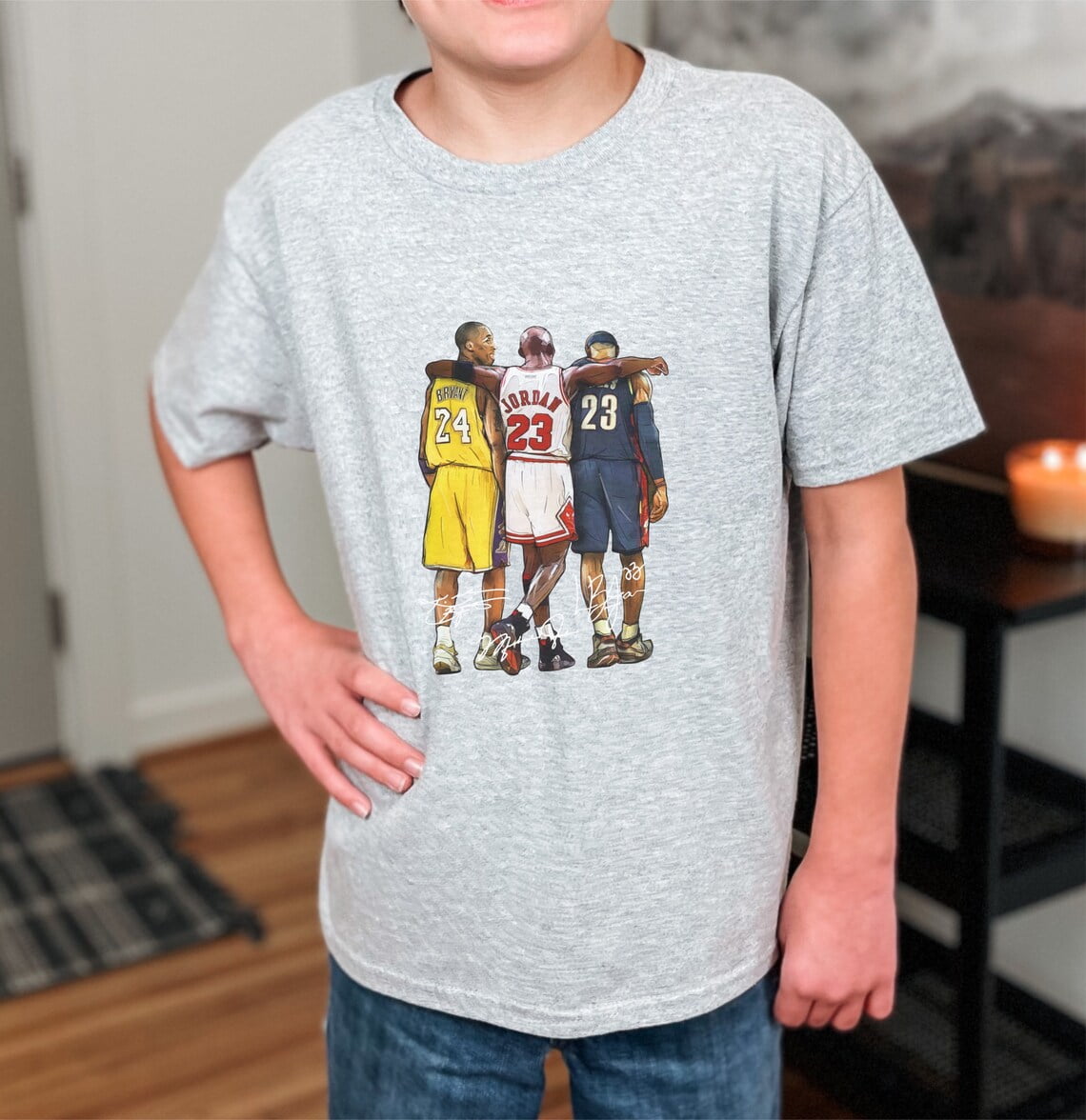 Basketball Hoop Print Kids T-shirt main image 1