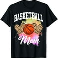 thumbnail image 1 of Basketball Leopard Heart tie dye Basketball Mom Mama T-Shirt, 1 of 3