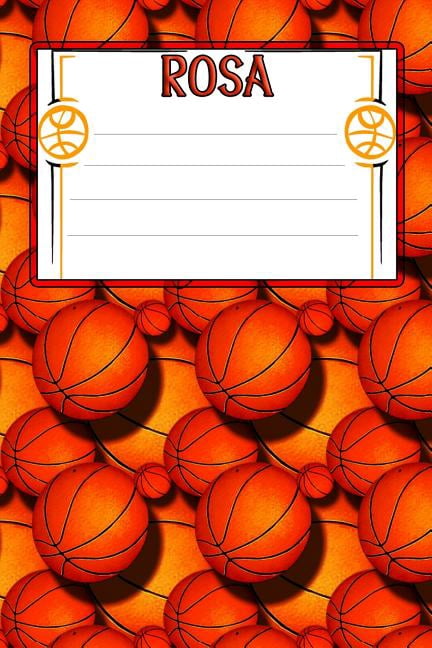 Basketball Life Rosa: College Ruled Composition Book Paperback ...