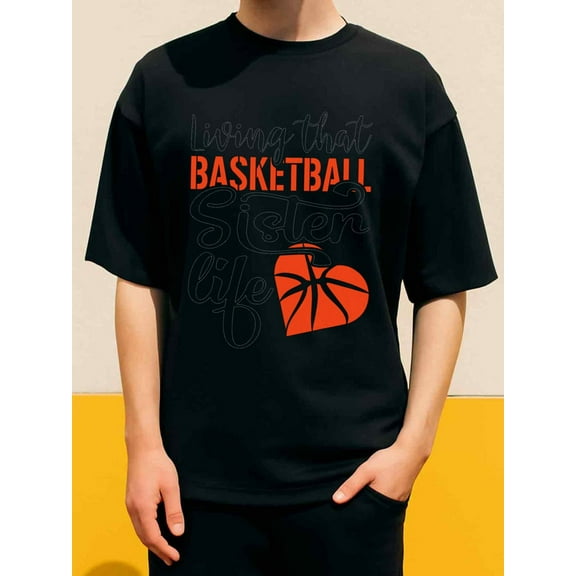Basketball Love men's Exercise 180G 100% Cotton black gym Running Basic Unisex Shirt Short Sleeve tshirts Trendy Unisex Shirt Cotton tshirts Funny Unisex Shirt Graphic tshirts