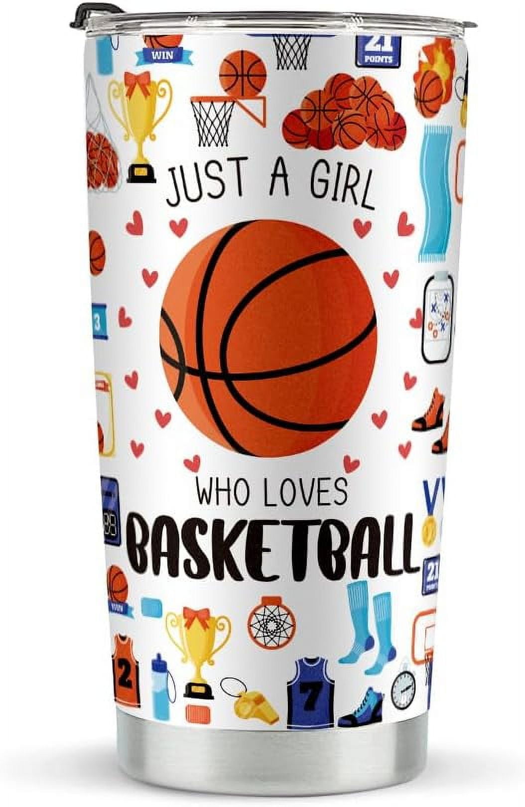 Basketball Lover Gifts for Girls Women Basketball Gifts Tumbler