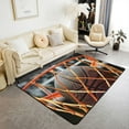 thumbnail image 1 of Basketball Lovers Area Rug Basketball Nets Geometry 3D Decorative Rug For Bedroom Playroom Backyard,Modern Sports Ball Game Non Slip Carpet 5x7ft, 1 of 6