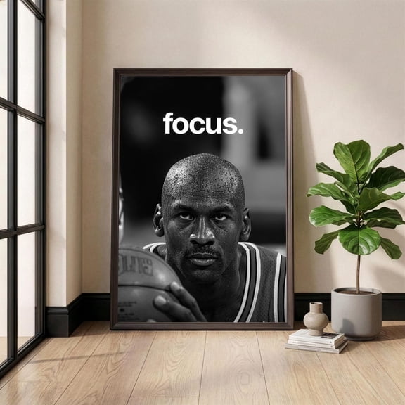 Basketball Mamba Mentality Print Motivational Sports Quote Gym Decor Obsession Is The Best Talent, Unframed Canvas