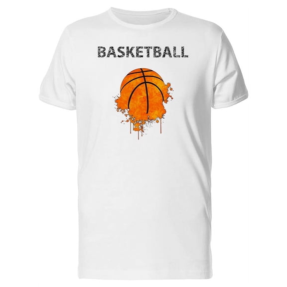 Basketball Melting Away T-Shirt Men -Image by Shutterstock, Male 3X-Large