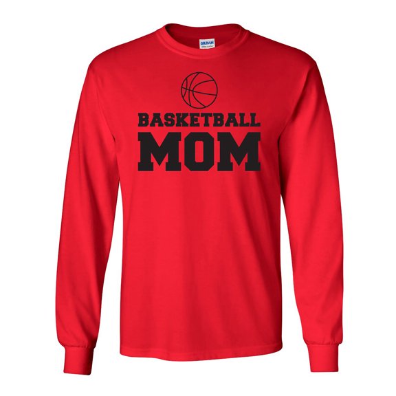 Basketball Mom Adult Long Sleeve T-shirt