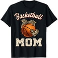 thumbnail image 1 of Basketball Mom Bandana Leopard Heart Fans Mother's Day T-Shirt, 1 of 3