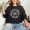 thumbnail image 1 of Basketball Mom Distressed | Sweatshirt, 1 of 5