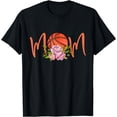 thumbnail image 1 of Basketball Mom Floral Funny Mommy Mother's Day Girl Women T-Shirt, 1 of 4