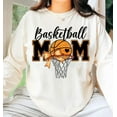 thumbnail image 1 of Basketball Mom Sweatshirt, Game Day Coquette Bow Pullover, Retro Basketball Season Sports Shirt, 1 of 5