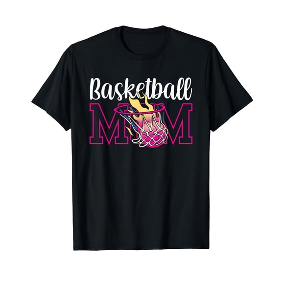 Basketball Mom Team Player Match Mother Mommy Mama T-Shirt