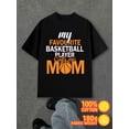 thumbnail image 1 of Basketball Mom Tee men 180G 100% Cotton white Casual Unisex Shirt Printed tshirts Basic Unisex Shirt Cotton tshirts Funny Unisex Shirt Graphic Tee tshirts, 1 of 7