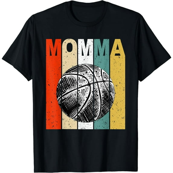 Basketball Momma T-Shirt Mom Vintage Gift T-Shirt