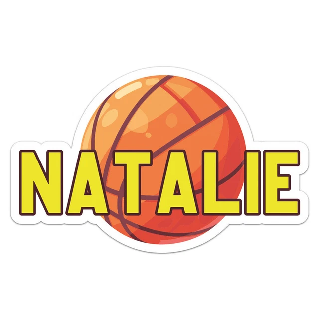 Basketball Natalie Sticker Phone Decal Water Bottle Stickers Car Decals ...