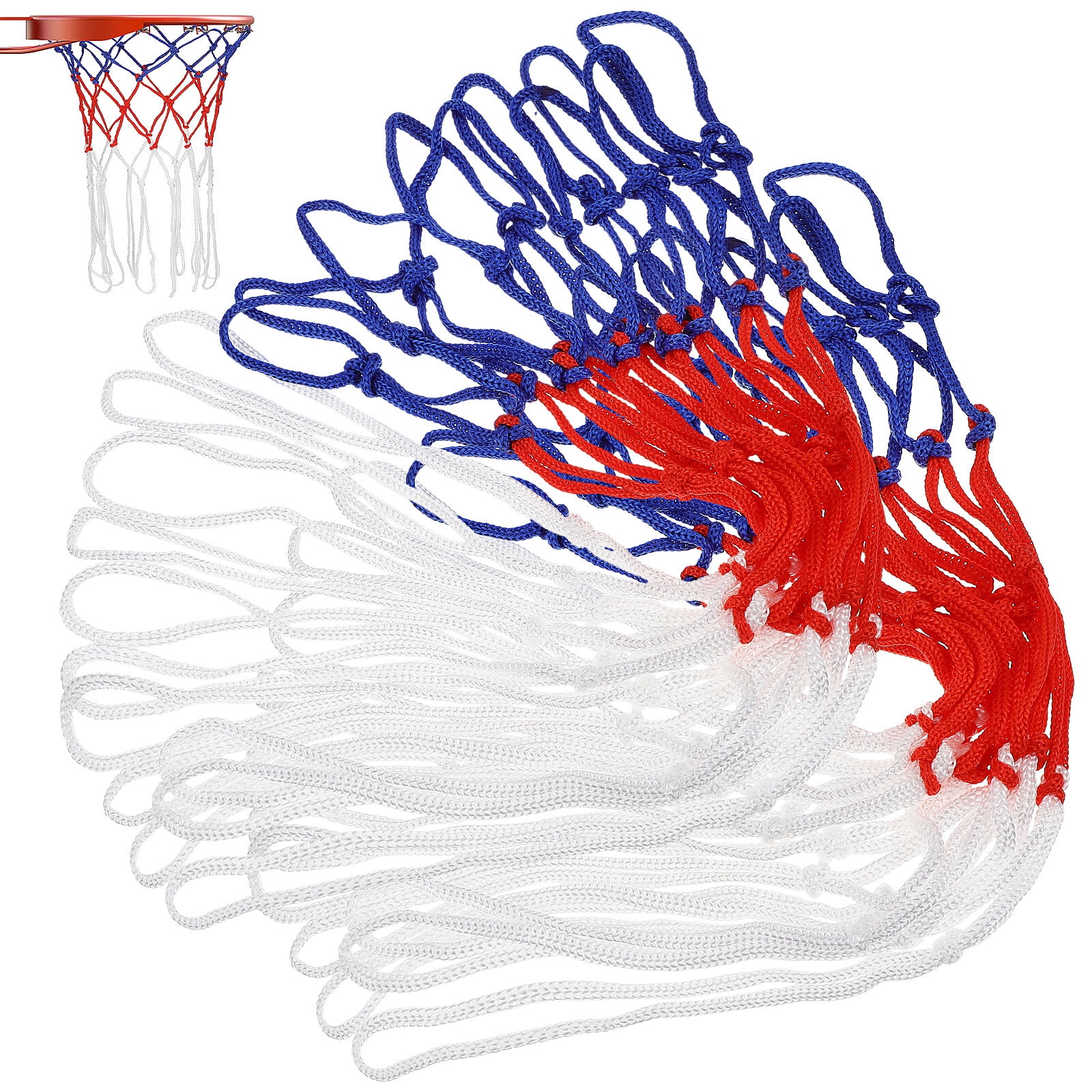 Basketball Net Pack Baskeyball Hoop Replacement Outdoor Basketballs Bold Heavy Nylon 2 Pcs