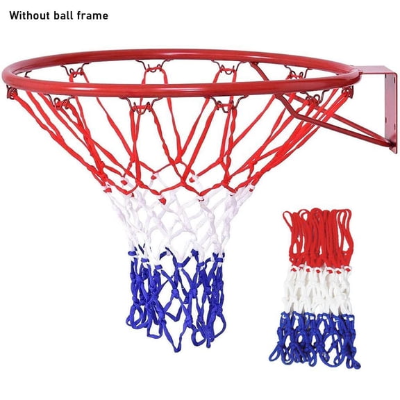 Basketball Net Replacement, 56cm Nylon and Cotton Woven Rope, Standard Size for Indoor or Outdoor Hoops, Tough Sun and Rain Resistant Net for Competition and Recreational Use,