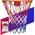 thumbnail image 1 of Basketball Net Replacement Heavy Duty, 2023 Professional On-Court Quality [6.88Ounce], Fits Outdoor Indoor Standard Rim, All Weather Anti Whip -12 Loops (Red White Blue), 1 of 6
