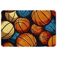 thumbnail image 1 of Basketball Non-Slip Polyester Door Mat Floor Mats Bath Rugs Machine Washable, 1 of 6
