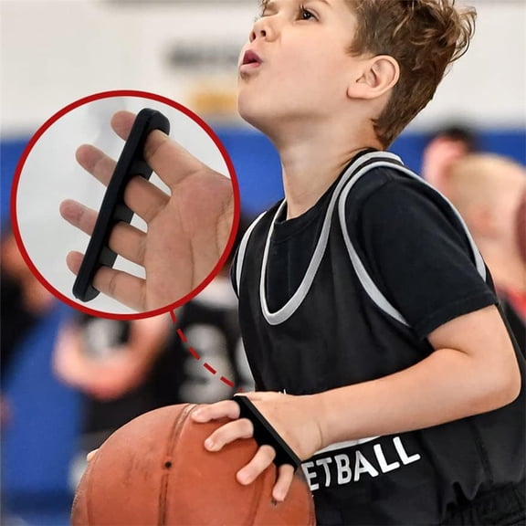Basketball Off-Hand Trainer, Basketball Training Aid For One-Hand Dribbling And Shooting Practice, Hand Control Training Tool For Beginners And Players, Black,BLACK