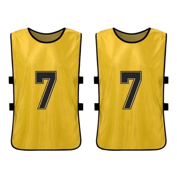 Basketball Pinnies Numbered Football Bibs, Polyester Quick Drying Soccer Jerseys Team Training Practice Sports Vest Fit for Football, Basketball, Volleyball, Hockey