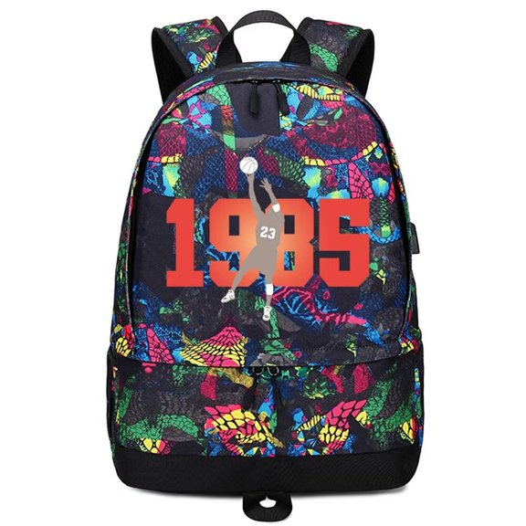 Basketball Player 23 Ball Storage Backpack Sports Equipment Depositary Multifunctional Bag For Men Women (Red - 4)