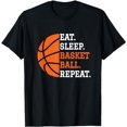 thumbnail image 1 of Basketball Player Boy Eat Sleep Basketball Repeat T-Shirt, 1 of 5