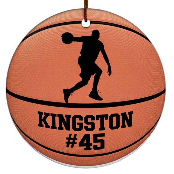 Basketball Player Christmas Ornaments, with Player’s Name and Number Basketball Player Christmas Ornament Gift, Unique Basketball Christmas Ornament 2025